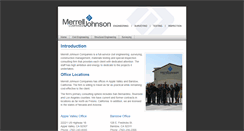 Desktop Screenshot of merrelljohnsonengineering.com